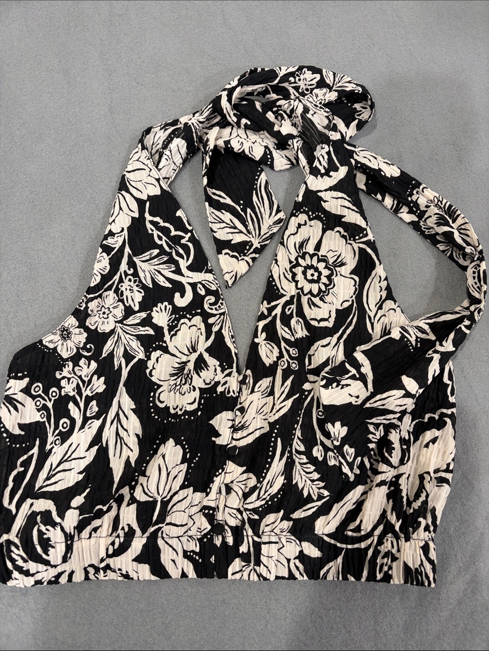 Zara Black and Cream Printed Men's Pants
